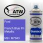 Preview: Ford, French Blue Pri Metallic, M9 / M7043: 400ml Sprühdose, von ATW Autoteile West.